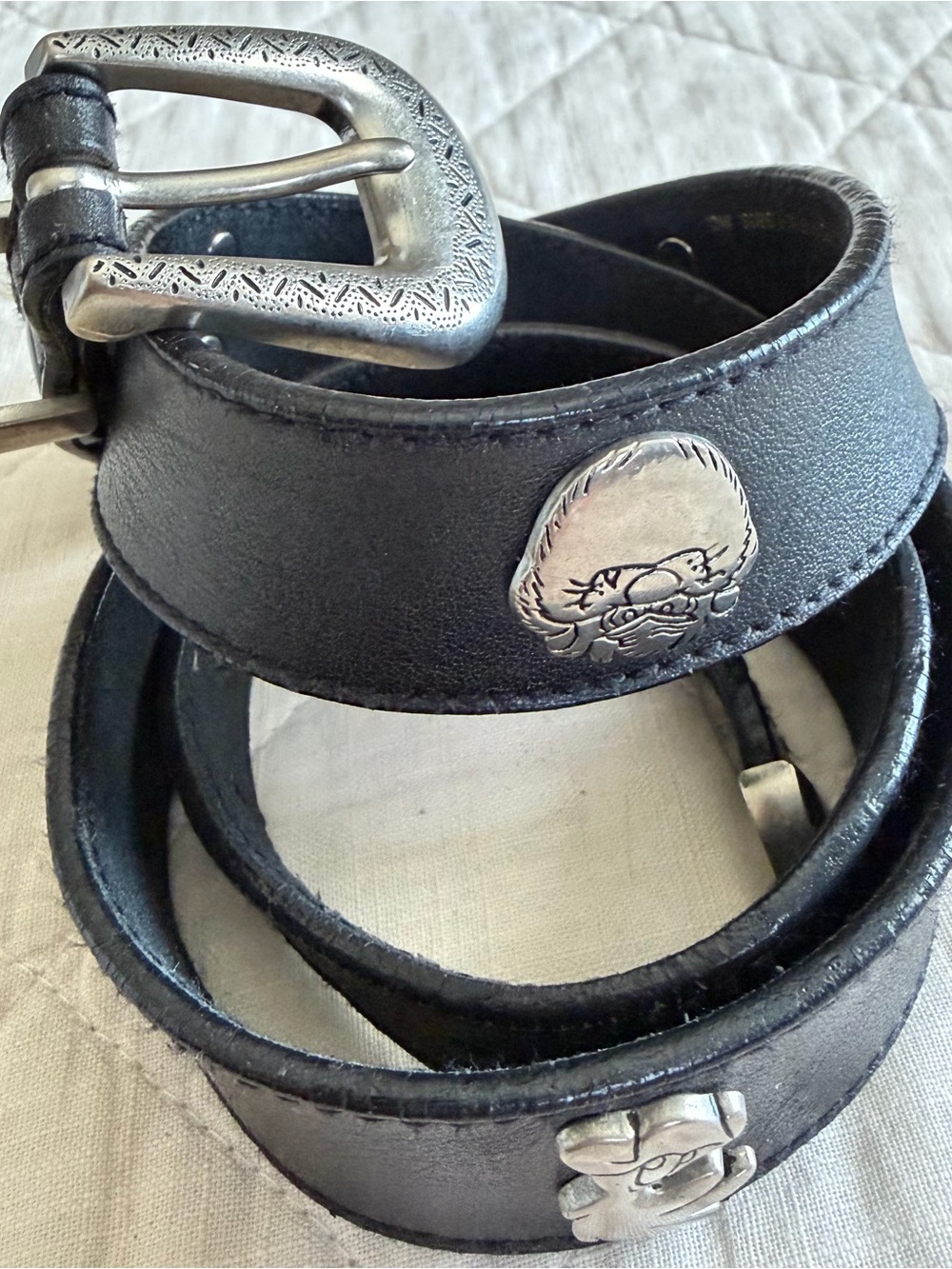 Vintage 1992 Warner Bros Looney Tunes Leather Belt Size 34